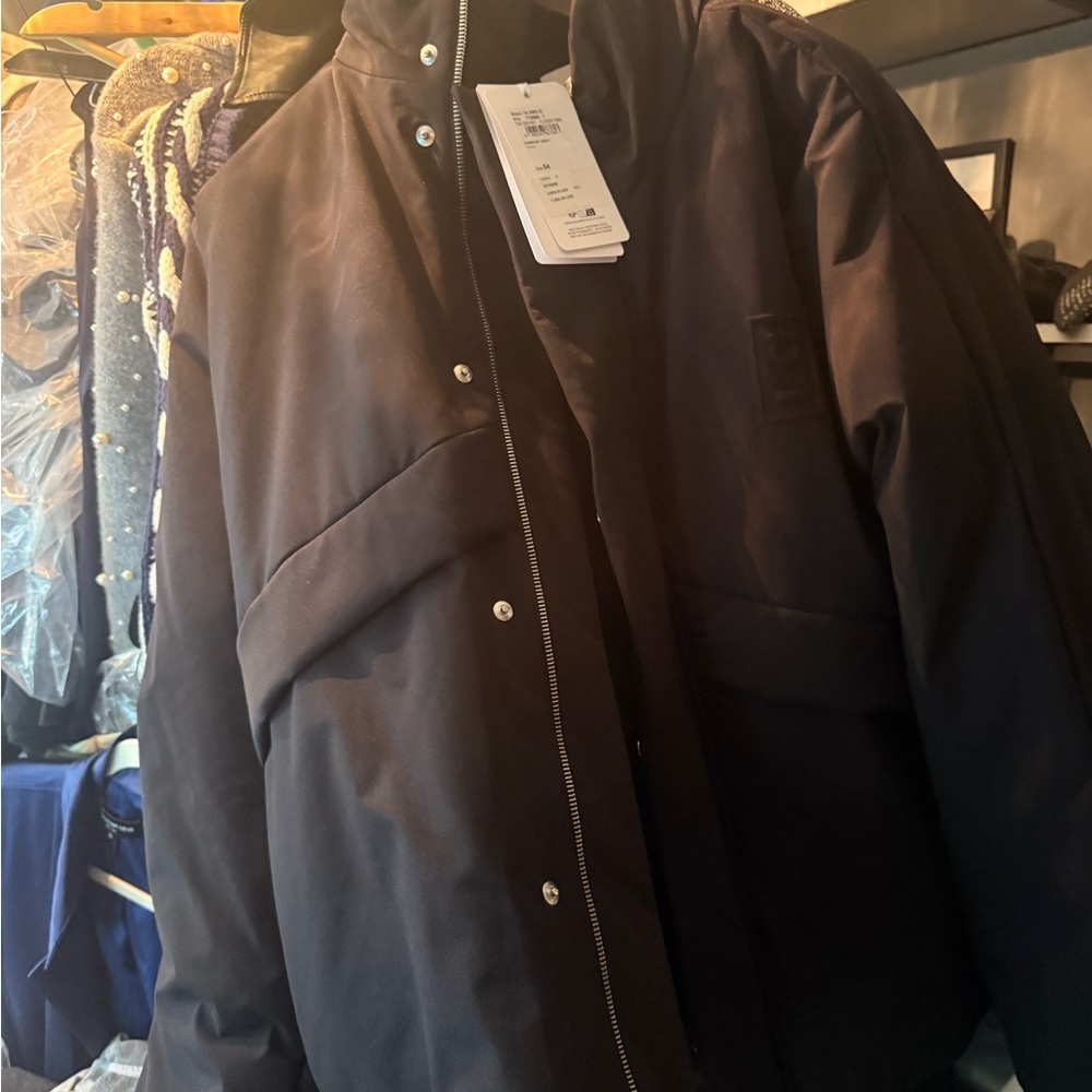 Salvatore Ferragamo Black Quilted Puffer Jacket